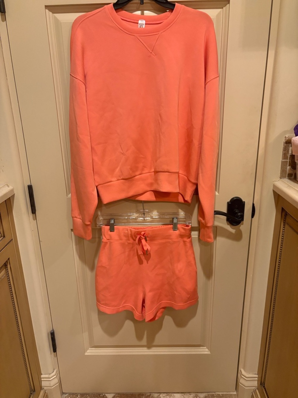 SPANX 2 piece Sweatshirt & Short set
